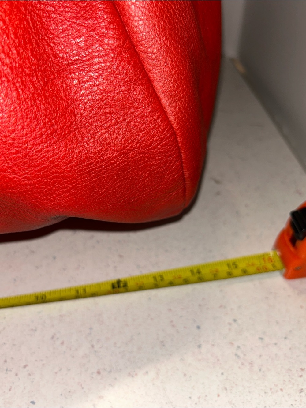 Classic Red Leather Prune Hobo Tote bag - Picture 5 of 12